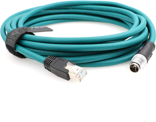M12 8 Позиция X Код к RJ45 Промышленный Ethernet кабель для Cognex In 8200 8400 серии IP67 водонепроницаемый