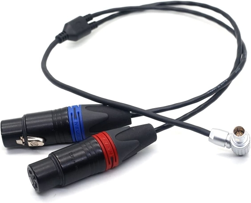 Arri Alexa Mini LF Аудио кабель XLR 3 штифта в правый угол 0B 6 штифтов Мужской разъединитель Аудио двойного канала