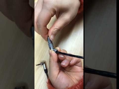 Круглые разъемы Lemo Push Pull, угловые, латунь с покрытием