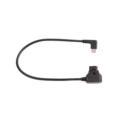 D Нажмите мужской на USB типа C прямоугольный кабель питания камеры для батареи с блокировкой в виде V