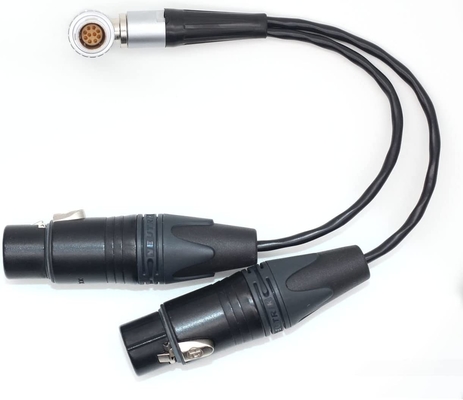 Atomos Lemo 10 Pin To XLR 3 Pin Female Connector Breakout Audio Input Cable для записывающего монитора Shogun