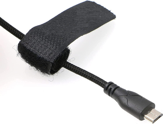 Lemos 2 Pin Rotatable Right Angle to Micro USB Power Cable для ARRI Z CAM E2 Флагманский к Ядру Нано-плетённый провод
