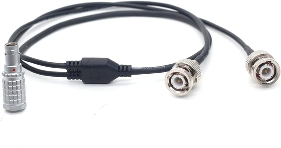 Звуковые устройства XL-LB2 0B 5pin Правый угол к двойному BNC Временный код Входной выходной кабель 60 см